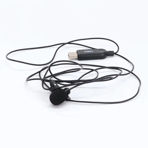 MillSO Mini USB PC mikrofón USB lavalier všesmerový kondenzátorový mikrofón s 2M káblom pre PC,