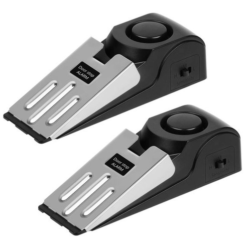 Flintronic Doorstop Alarm, Poplašné zariadenie Doorstop Alarm s ochranou proti vlámaniu 120 dB, 2 kusy