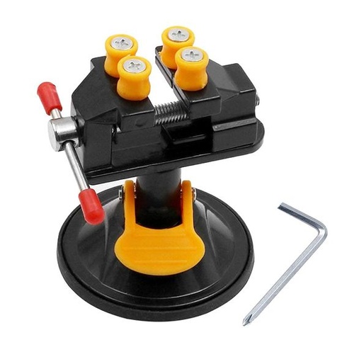 Mini zverák Moyata, otočný zverák o 360 °, prísavný zverák