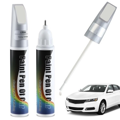2 ks LB9A/B4 Candy White Lakovacie pero do auta kompatibilné s VW/Volkswagen 24ML