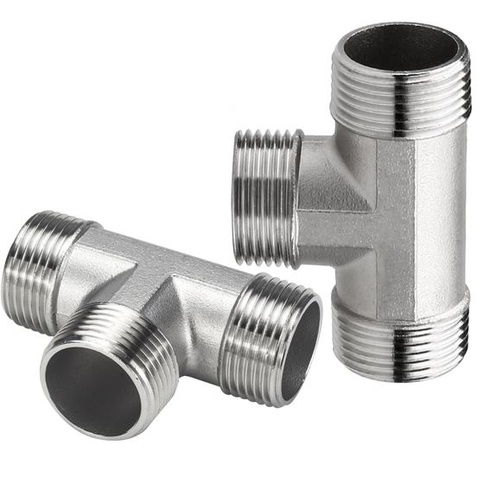 2 kusy nerezového T-kusu 3/4 palce, vnější závit G3/4