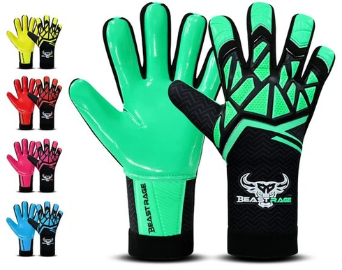 Brankárske rukavice BEAST RAGE pre deti, juniorov 3-10 rokov | Stabilný úchop s robustným latexom,