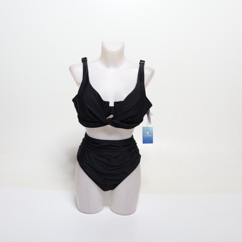 Dámske bikiny CUPSHE, vysoký pás XL čierne