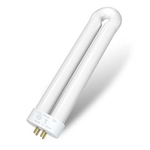 15W UV náhradná žiarovka pre ničenie hmyzu, 4-kolíková pätica v tvare U, 19*4,9*2,2 cm, 1 balenie