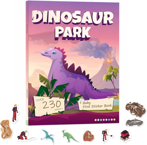 Kreatívna sada stickerbuch dinosaurier