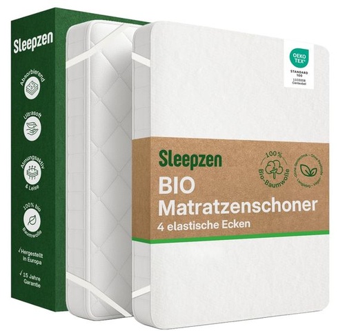 Chránič matraca z organickej bavlny 80x200cm, molton, certifikácia Oeko-TEX®, elastické rohy, 100%