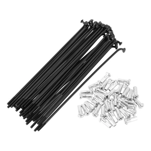 1 sada drôtov na bicykel 14G o dĺžke 114 mm s niplemi 14G o dĺžke 12 mm