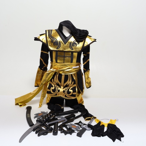 Halloweensky kostým Strašidelné výtvory pre chlapcov, Kostým Golden Ninja Warrior (batoľa (3-4 roky))