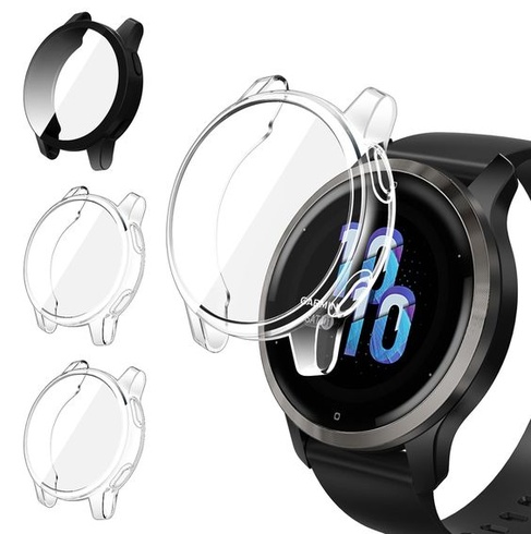 Ivoler 3dielne púzdro s ochranou obrazovky pre Garmin Vivoactive 4S 40mm / Garmin Venu 2S, plné