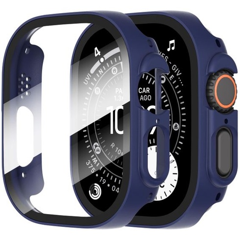 Diruite 2 kusy púzdier pre Apple Watch Ultra 3/2/1 49mm ochranné púzdro modré 49mm