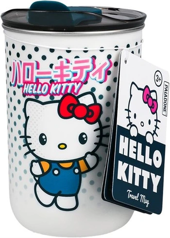 Cestovní hrnek Paladone Hello Kitty – Oficiálně licencovaný hrnek na kávu Sanrio s víčkem,