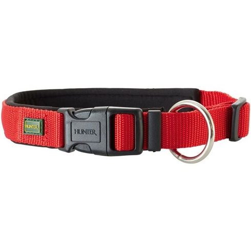 HUNTER Neoprénový obojok pre psov Vario Plus červený/čierny stredný/2,0 cm