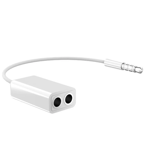 Adaptérový kábel N NEWTOP AD10, rozbočovač jack 3,5 mm, dvojitý rozbočovač, dvojitý konektor,