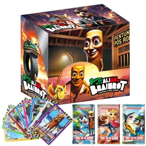 288 karet Brainrt, sběratelské karty Brainrt, anime karty