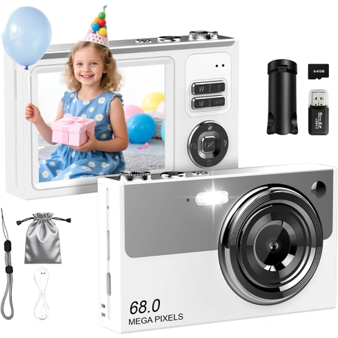 Digitální fotoaparát ocxu V88 bílý