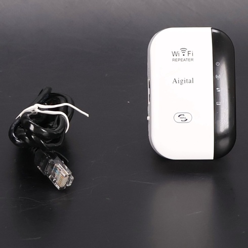 Wi-Fi opakovač, 300 Mbps, 2,4 GHz, Wi-Fi extender a zosilňovač signálu, WPS, Plug and Play, Ethernet