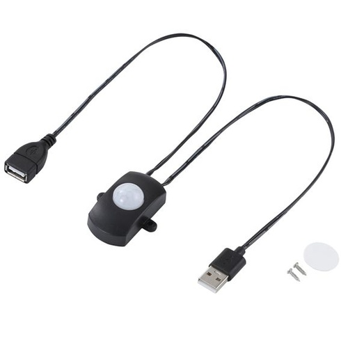 Greluma 1 kus DC 5-24V 2A mini PIR senzor pohybu, detektor přítomnosti pro DIY LED osvětlení, PIR