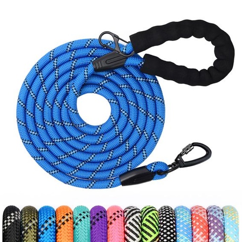 Vodítko pre psov, 1,2 m/1,5 m/2 m/3 m/5 m/10 m/20 m/30 m, s polstrovaným, robustným vodítkom, vhodné