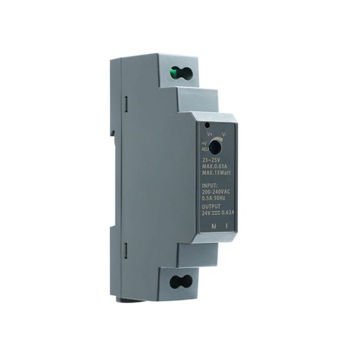 Napájecí zdroj AGOTD na DIN lištu 15W, 24V, 0,63A (vstup 200-240V AC 50/60Hz) Napájecí zdroj na DIN