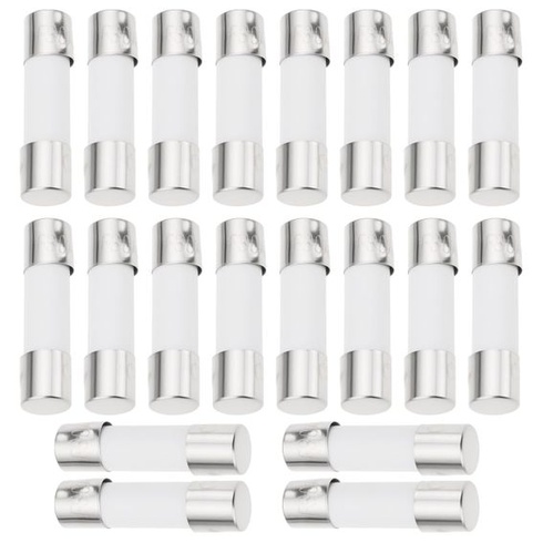20 kusov poistiek pre elektrobicykle 30A s keramickým telom 5x20mm/6x30mm, kompatibilných s batériami