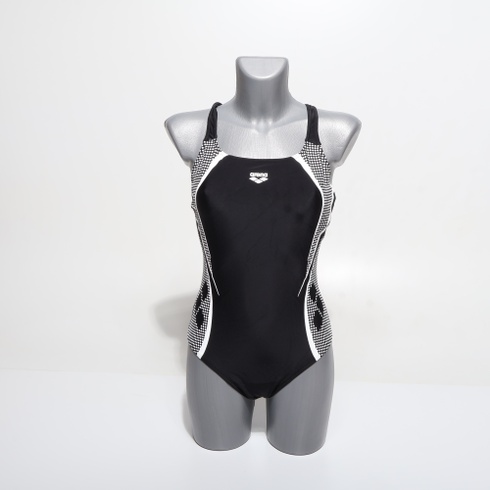 Dámske jednodielne plavky Arena Damen Scratch Control Pro Back B (balenie po 1 ks) 44 čierno-biele
