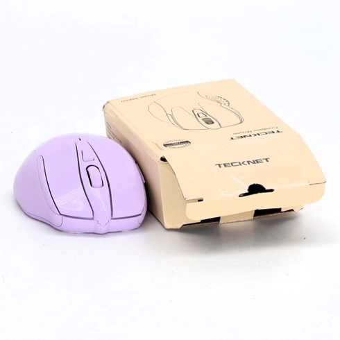Bezdrôtová Bluetooth myš TECKNET, 3 režimy: Bluetooth 5.0/3.0 + 2,4 GHz, 4800 DPI a ergonomický