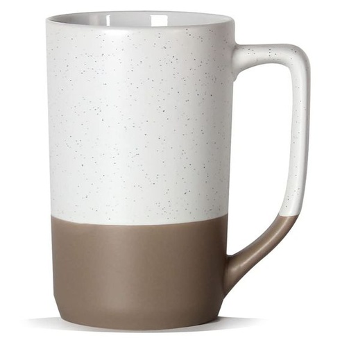 Veľký hrnček na kávu s objemom 500 ml, dvojfarebný kombinovaný veľký keramický hrnček na čaj s veľkým