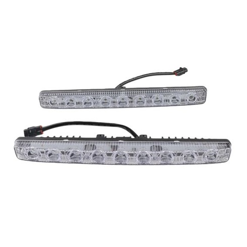 Denní svícení, auto, denní svícení pro auta, světlomety / světlomety, 2 kusy, bílá, 9 LED diod,