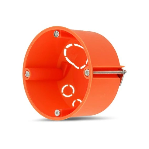 Krabice REV do duté stěny, 10 kusů, Ø68 mm, hloubka 45 mm, šrouby, oranžová, hloubka 45 mm, 10 kusů
