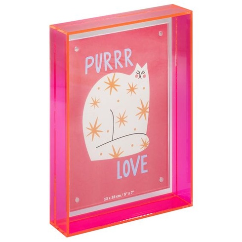Walther Design fotorámik 13x18 cm, ružový portrétny rám Neon Summertime TC318R Pink