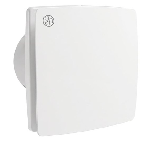 100mm tichý kúpeľňový ventilátor 130m³/h do kúpeľne, garáže, WC – biely L01 Basic