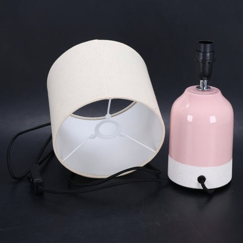 Stolová lampa Pauleen keramická béžová biela