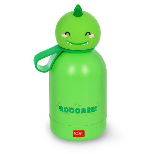 LEGAMI - Dětská láhev na vodu Hot&Cold BFF, design dinosaura, dvouvrstvá nerezová ocel 18/8 s