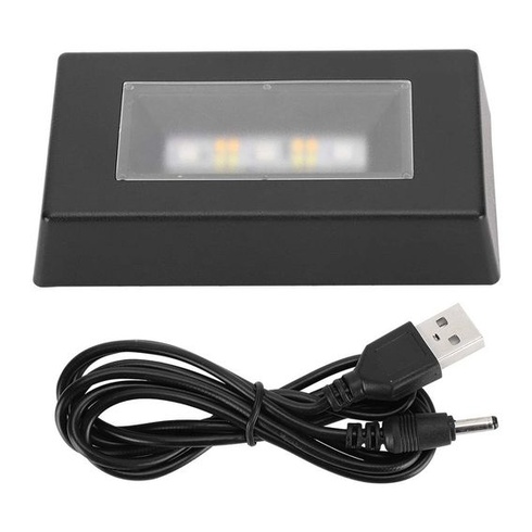 LED světelný podstavec Tbest se sedmi režimy změny barvy a USB provozem pro křišťálové sošky,