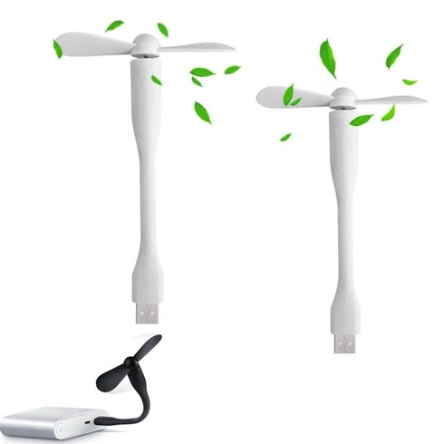 Cerioll 2dielny mini USB ventilátor, ventilátor s flexibilným krkom, USB ventilátor na telefón, mini