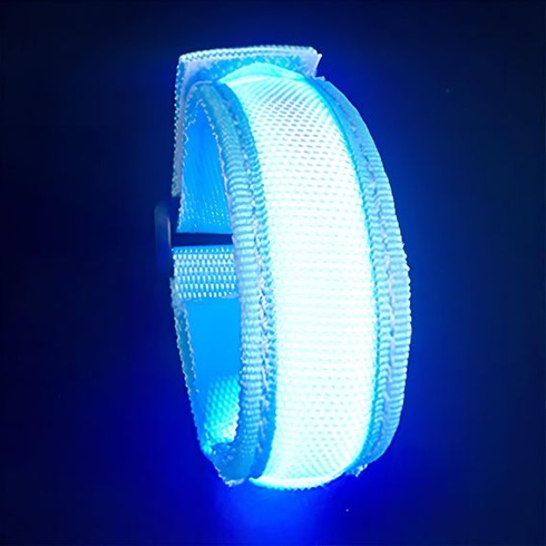 Dobíjecí reflexní pás Colexy, svítící běžecké odrazky, LED náramek, USB reflexní pásky pro noční