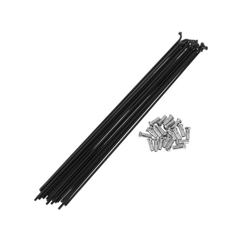 INFINAUTO Drôty na bicykel čierne 20 kusov nerezová oceľ 304 13G 223 mm