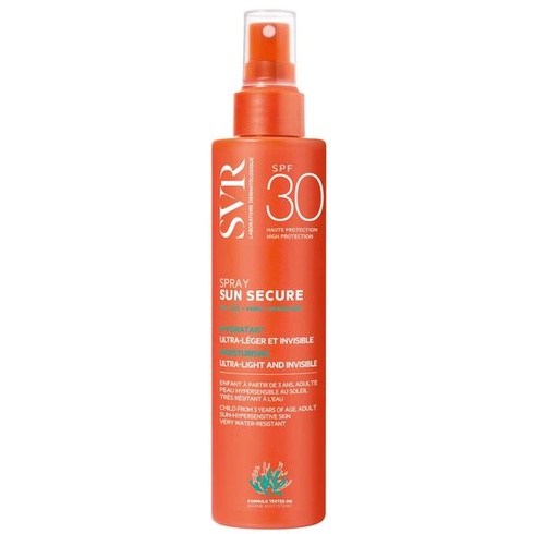 SVR - Ochranný sprej proti slnku SPF30 - Hydratačné mlieko v spreji - Vysoká ochrana proti UVA,