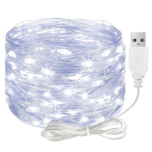 ALEGRE LED reťazové svetelné reťaze s USB, 4M 40 LED reťazových svetiel z medeného drôtu sa