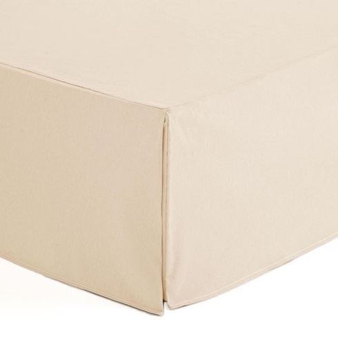 Potah na postele s boxspringem, 120 x 190/200 cm, rám postele, 120 cm, přírodní barva 120x190/200