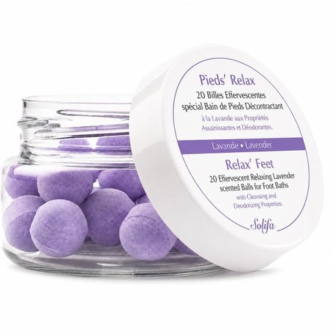 PIEDS'RELAX (LAVENDER) - Kúpeľ nôh - 20 šumivých guličiek s osviežujúcimi a dezodoračnými