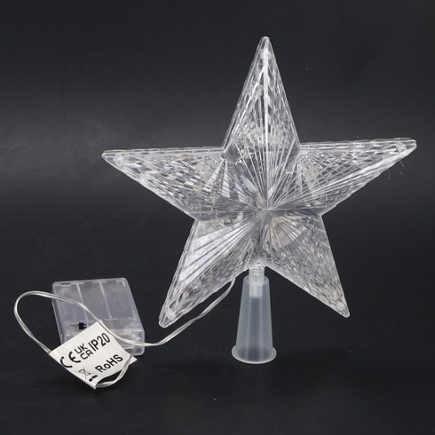 PhilzOps zakrývač vánočního stromku Star Indoor 11 LED 19,4 cm zakrývač vánočního stromku Star
