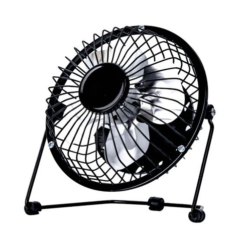 Stolný ventilátor Status USB | Prenosný mini ventilátor 10,2 cm | Malý ventilátor s 2 rýchlosťami |