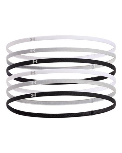 Dámska čelenka Under Armour Mini Elastic 6PK, čierna, OSFM
