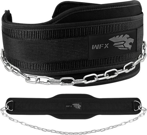 Vzpěračský opasek WFX Dip Belt s odolným vzpěračským opaskem o délce 91,4 cm (36 palců),