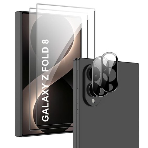 Ochranná fólia na displej pre Samsung Galaxy Z Fold 8, tvrdené sklo, balenie 2 ochranných fólií na