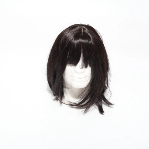 SIMKAYLEE Krátká rovná černá paruka Bob s ofinou Dámská krátká rovná černá paruka Bob pro ženy,