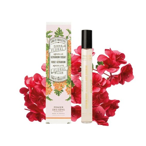 Panier des Sens Roll-on Parfum Rose Geranium toaletní voda pro ženy 10ml Rose Geranium roll-on 10 ml