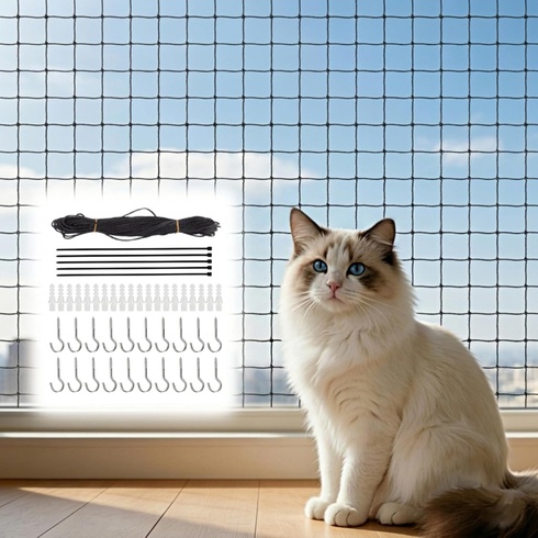 Mačacia sieť Corodo COEU-Cat Net-3*8m+6*8m