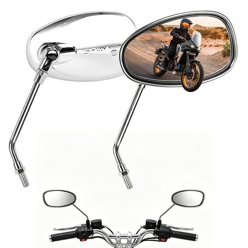 Univerzální motocyklové zrcátko, zpětné zrcátko na motocykl, motocyklové zrcátko 10 mm 8 mm, otočné